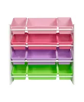 Closeout! Honey Can Do Kids Toy Room Organizer with Totes, 12 Bins