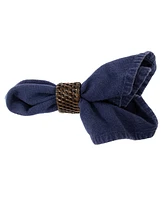 Artifacts Rattan 6-Piece Oval Napkin Ring Set