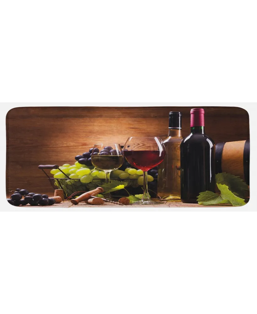 Ambesonne Wine Kitchen Mat