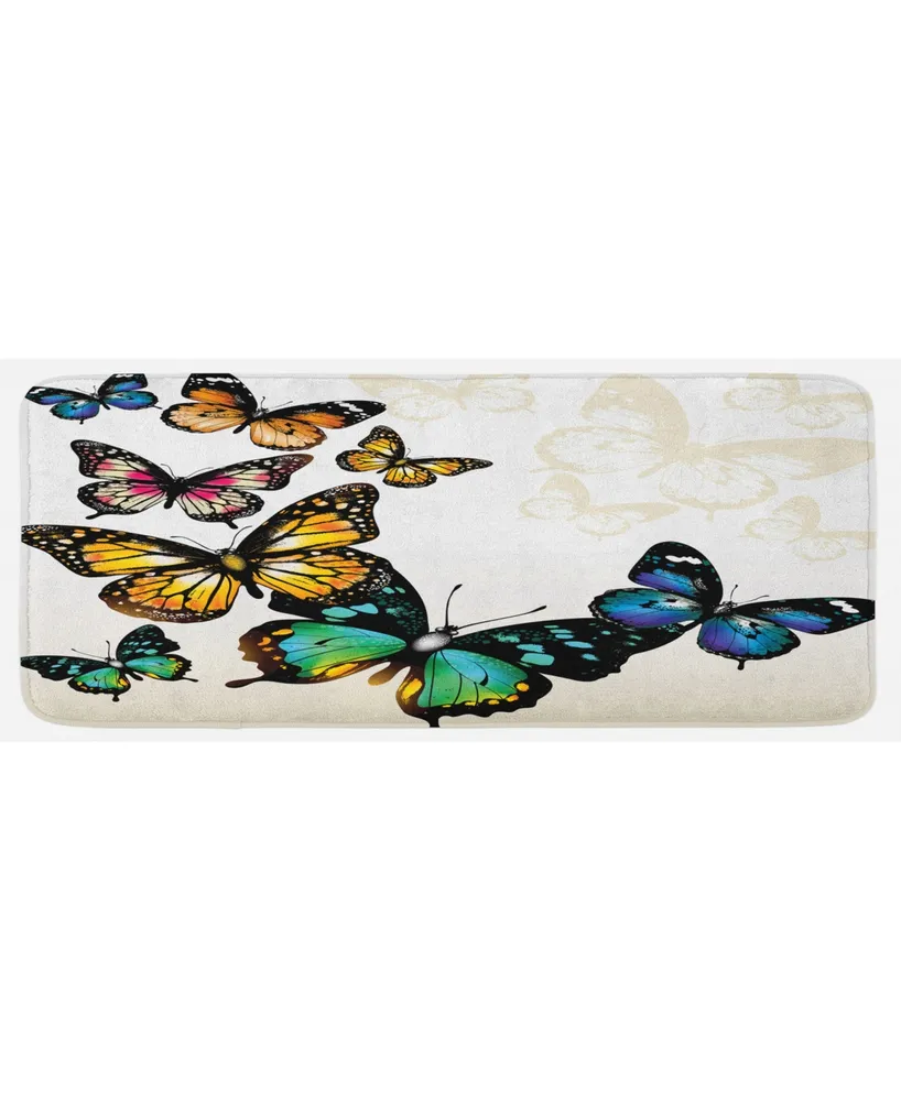 Ambesonne Butterfly Kitchen Mat