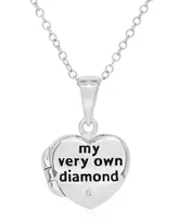 My Very Own Diamond Children's Diamond Accent Locket in Sterling Silver