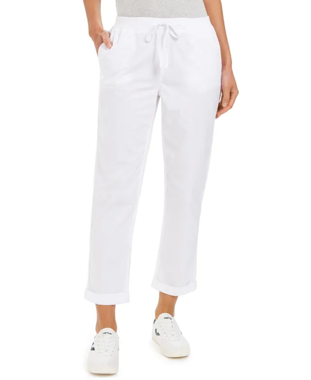 Stylus Womens High Rise Tapered Pull-On Pants