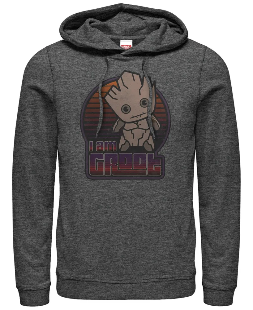 Marvel Men's Guardians of the Galaxy Kawaii I am Groot, Pullover Hoodie