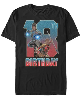 Fifth Sun Men's Marvel Black Panther Shuri and Okoye 18th Birthday Short Sleeve T-Shirt
