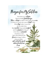 Dexsa Prayer for My Soldier Woodland Grace Series Wood Plaque with Easel, 6" x 9"