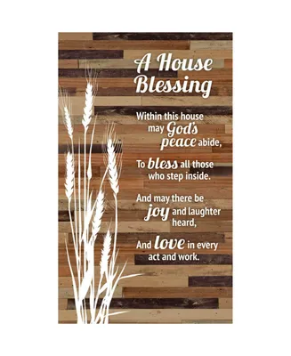 Dexsa House Blessing Wood Plaque Easel, 6" x 9"