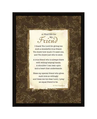 Dexsa Prayer My Friend Wood Frame Plaque with Easel, 6.5" x 8.5"