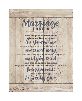 Dexsa Marriage Prayer Timberland Wood Plaque, 11.75" x 15"