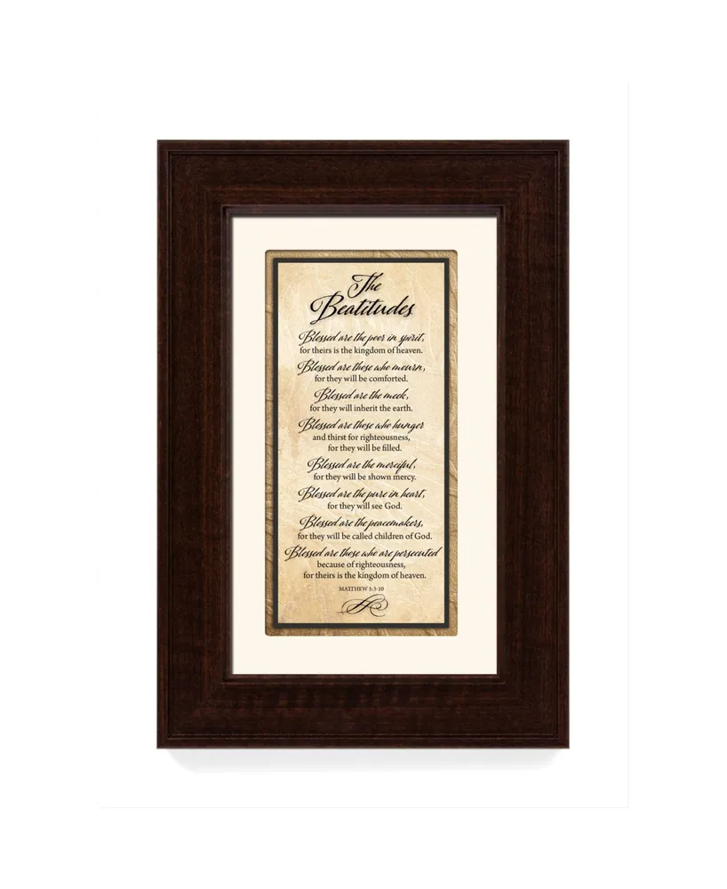 James Lawrence the Beatitudes Traditions Framed Art, 8.5" x 12.5"