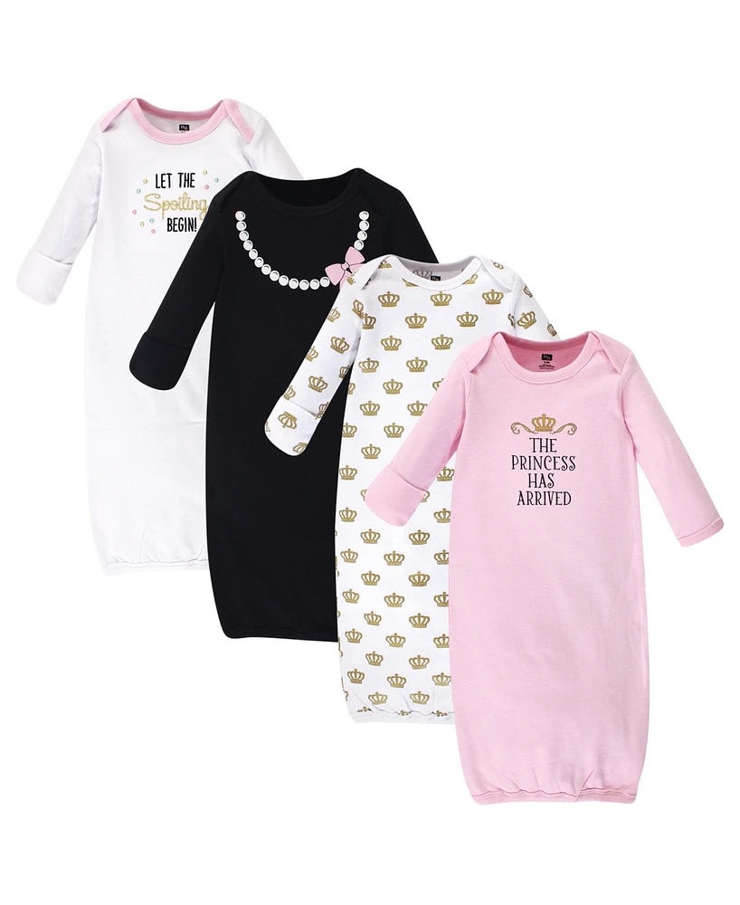 Hudson Baby Baby Boys Cotton Gowns, Princess, 0-6 Months