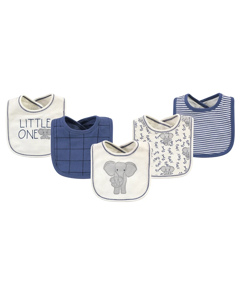 Touched By Nature Organic Cotton Bibs, 5-Pack