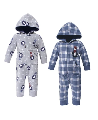 Hudson Baby Baby Boys Fleece Jumpsuits, Coveralls, and Playsuits 2pk