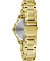 Caravelle Women's Gold-Tone Stainless Steel Bracelet Watch 30mm