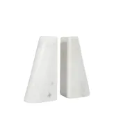 Bloomingville White Marble Bookends - Set of 2