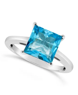 Blue Topaz (3-1/4 ct. t.w.) Ring Sterling Silver