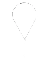 Adornia Heart Cross Lariat Necklace