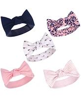 Yoga Sprout Baby Girls Cotton Headbands 5pk