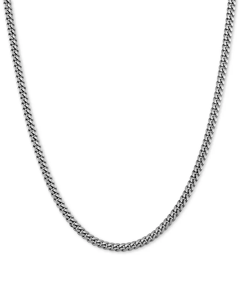 Cuban Link 22" Chain Necklace in Sterling Silver