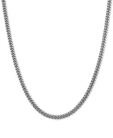 Cuban Link 22" Chain Necklace in Sterling Silver
