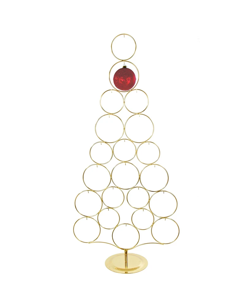 Kurt Adler 42-Inch Gold Metal Tree Rack