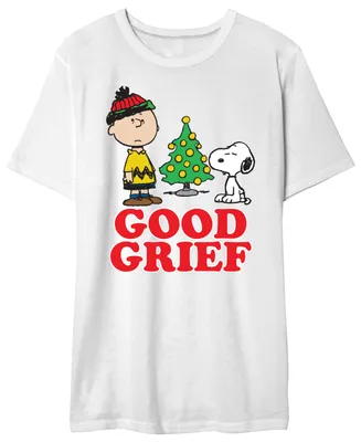 Charlie Brown Men's Good Greif Holiday Graphic T-Shirt - Mens T