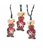 Kurt Adler Ul 10-Light Gingerbread Light Set