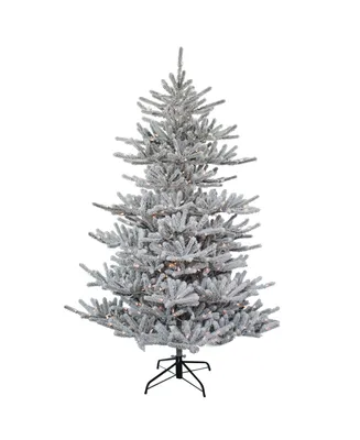 Kurt Adler 3-Foot Pre-Lit Flocked Pine Tree with Burlap