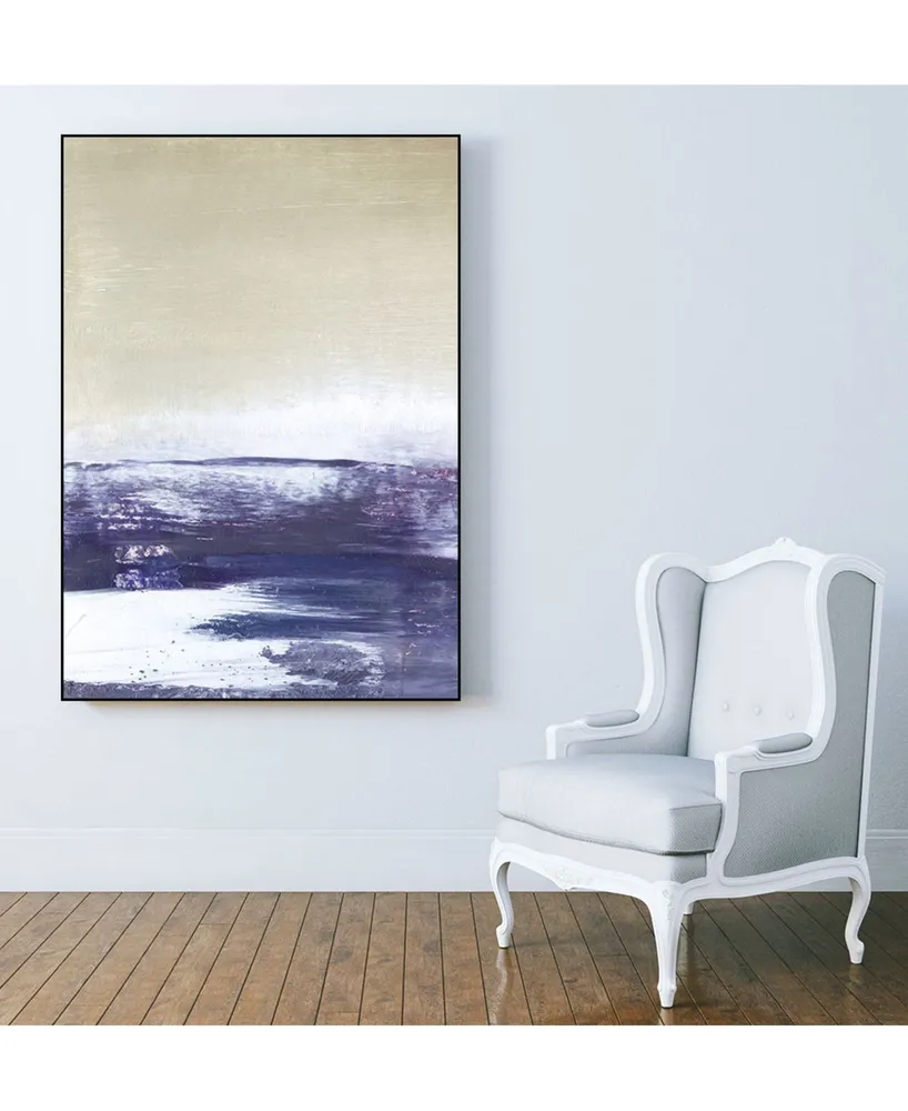 Giant Art 28" x 22" Amethyst Sea I Art Block Framed Canvas