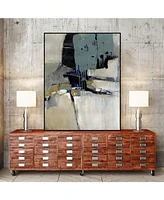 Giant Art 40" x 30" Fluidity I Art Block Framed Canvas