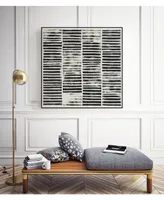 Giant Art 30" x 30" Stripe Block Prints I Art Block Framed Canvas