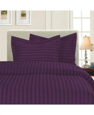 Elegant Comfort Luxurious Stripe Wrinkle Free Duvet Cover Sets