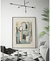 Giant Art 20" x 16" Subdued Abstract I Art Block Framed Canvas