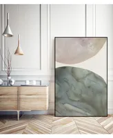 Giant Art 40" x 30" Gravitate Iv Art Block Framed Canvas