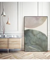 Giant Art 20" x 16" Gravitate Iv Art Block Framed Canvas