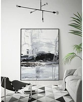 Giant Art 20" x 16" Winter Lightning Ii Art Block Framed Canvas