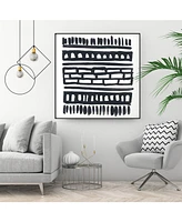 Giant Art 30" x 30" Weft Iii Art Block Framed Canvas