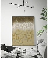Giant Art 36" x 24" Shifting Earth I Art Block Framed Canvas