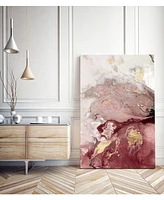 Giant Art 32" x 24" Ocean Splash I Crimson Version Museum Mounted Canvas Print