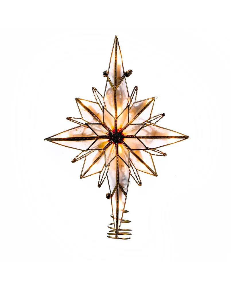 Kurt Adler 10-Light 10.5-Inch Multi-Pointed Bethlehem Star Treetop