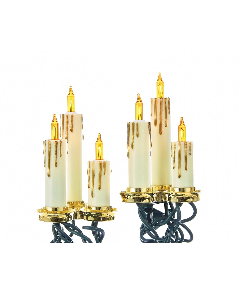 Kurt Adler 15-Light Triple Candle Light Set