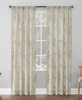 No. 918 Hilary Floral 54" x 84" Semi-Sheer Curtain Panel