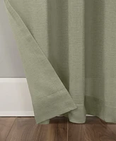 Crushed Texture Anti-Dust Sheer Linen Blend Curtain Panel