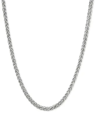 Wheat Link 24" Chain Necklace (2-1/2mm) 18k Gold-Plated Sterling Silver or