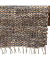 Saro Lifestyle Fringed Chindi Table Runner