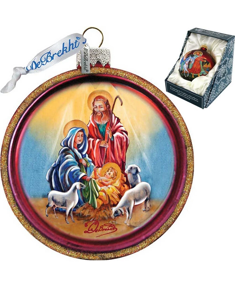 G.DeBrekht Mary of Vladimir Glass Ornament