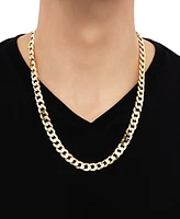 Curb Link 24" Chain Necklace in 18k Gold-Plated Sterling Silver