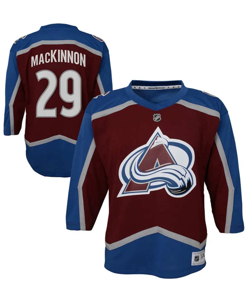 Outerstuff Little Boys Nathan MacKinnon Colorado Avalanche Player Replica Jersey