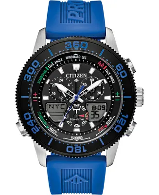 Citizen Eco-Drive Men's Promaster Sailhawk Analog-Digital Blue Polyurethane Strap Watch 44mm