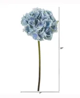 Nearly Natural 19in. Hydrangea Artificial Flower Set of 6