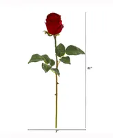 Nearly Natural 21in. Rose Bud Artificial Flower Set of 6